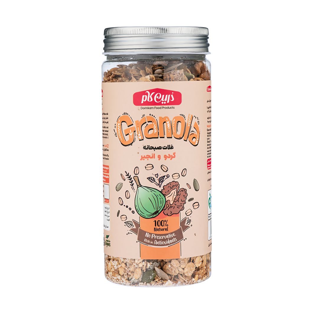 Daily granola with figs and walnuts